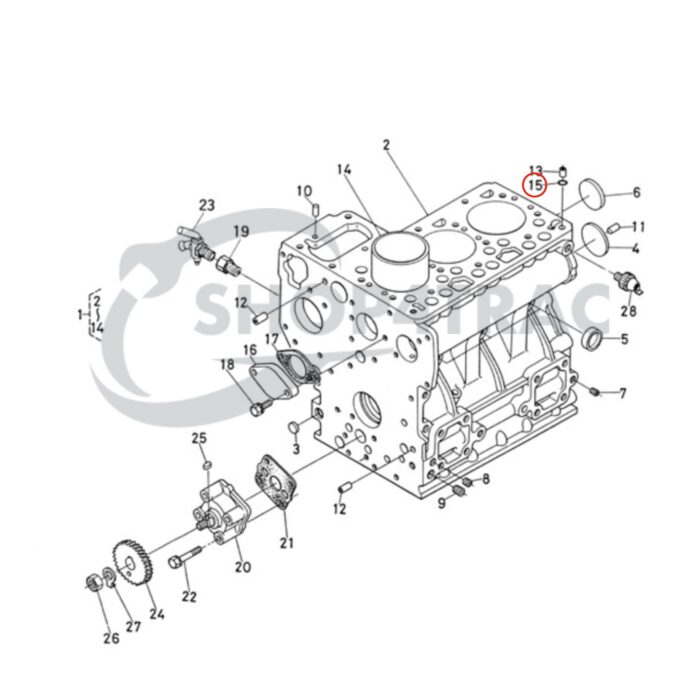 Kubota O-ring Koppakking algemeen D662 - D950 | D1005 - D1703 | V1100 - V3800 - Afbeelding 3
